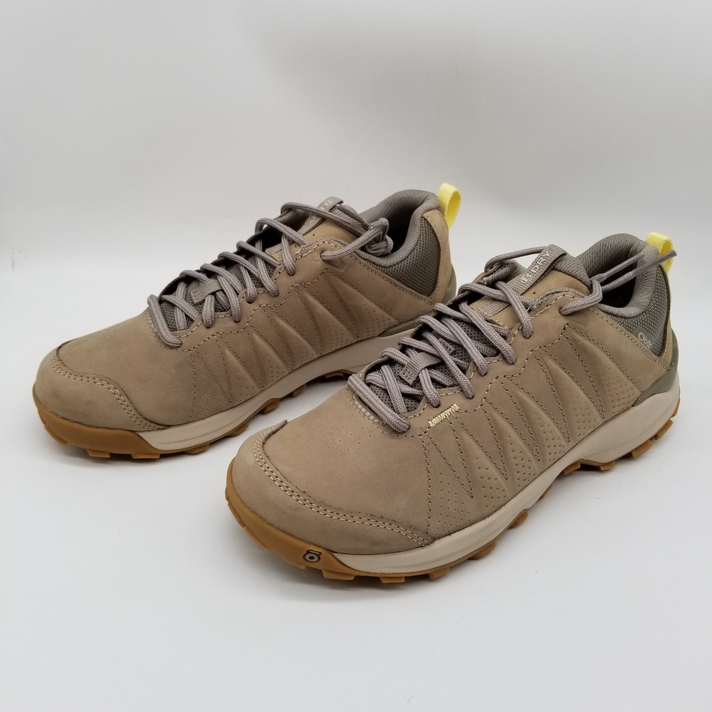 Oboz Sypes Low Leather B-Dry Hiking Shoe  Women's Sz 7.5 Brown‎ Sneakers